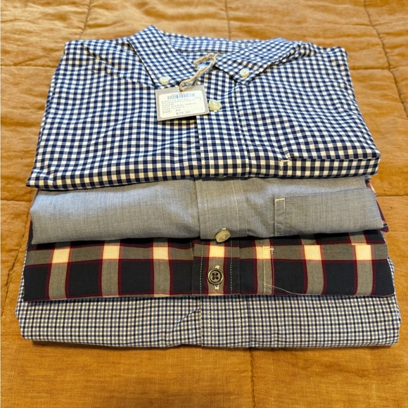 4 Blue Club Monaco Button Down Dress Shirts - Picture 6 of 6